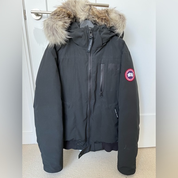 Canada Goose Black Borden Bomber Puffer Jacket - Picture 2 of 14